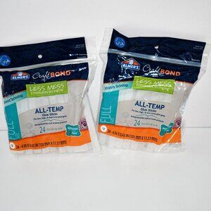 Elmer’s CraftBond Less Mess All-Temp Glue Sticks, 4” x 0.43”, 2 Packs of 24 (48